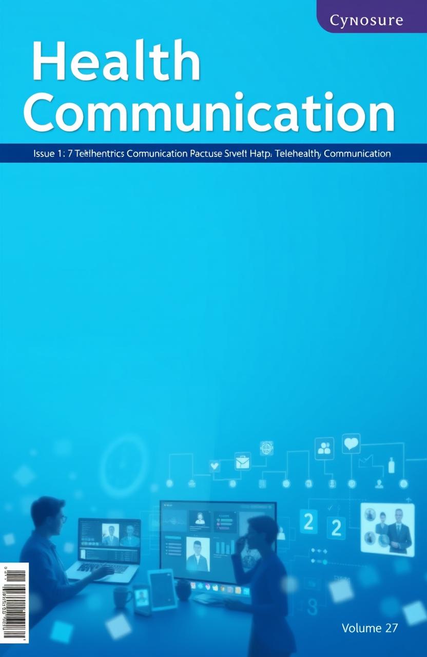 Cover page for a health communication journal titled 'Health Communication', featuring the words 'Cynosure', 'Issue 1', and 'Volume 27' prominently