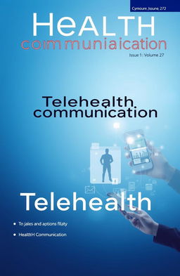 Cover page for a health communication journal titled 'Health Communication', featuring the words 'Cynosure', 'Issue 1', and 'Volume 27' prominently