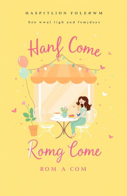 A vibrant cover design with a sunny yellow background, creating a cheerful and lighthearted atmosphere