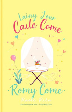 A vibrant cover design with a sunny yellow background, creating a cheerful and lighthearted atmosphere
