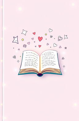 A bright and cheerful book cover design featuring a soft lavender background that sets an enchanting and playful tone