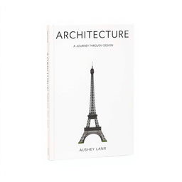 A simple yet elegant book cover focused on architecture, showcasing a clean design with a minimalist aesthetic