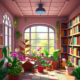 A Mario-styled room interior, featuring pixelated aesthetics reminiscent of classic video games