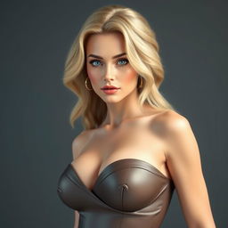 Seren Odette Beaumont, a striking and elegant woman radiating an aura of wealth and power