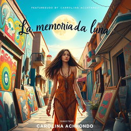 A poster for the feature film titled 'La memoria de la luna' directed by Carolina Achondo