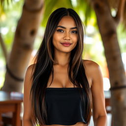 Namira Dara Kanjana, a beautiful local Thai woman with exotic natural charm