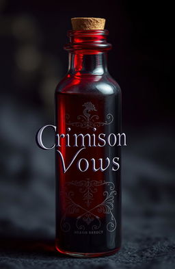 A mystical blood vial featuring intricate, ornate designs engraved into the glass