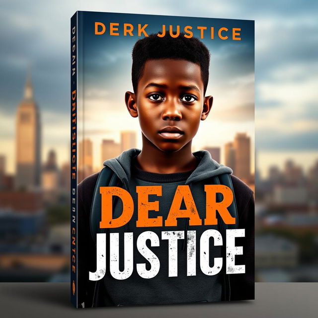 A powerful and thought-provoking book cover for 'Dear Justice'