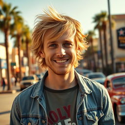 A detailed portrait of Owen Wilson, showcasing his signature tousled blonde hair and charming smile