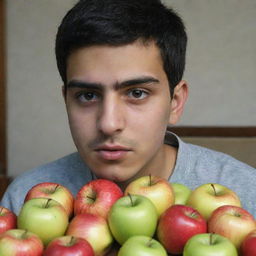 An Iranian teenager realizing that apples are good for his health and psychotropic pills are making him feel worse.