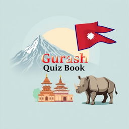 A visually appealing quiz book cover designed with subtle colors that harmonize beautifully