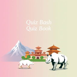 A visually appealing quiz book cover designed with subtle colors that harmonize beautifully