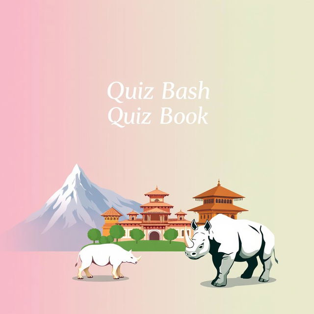 A visually appealing quiz book cover designed with subtle colors that harmonize beautifully