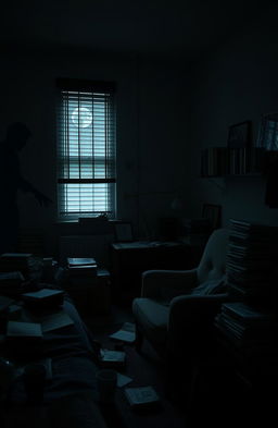 A dimly lit, creepy apartment with an insomniac vibe