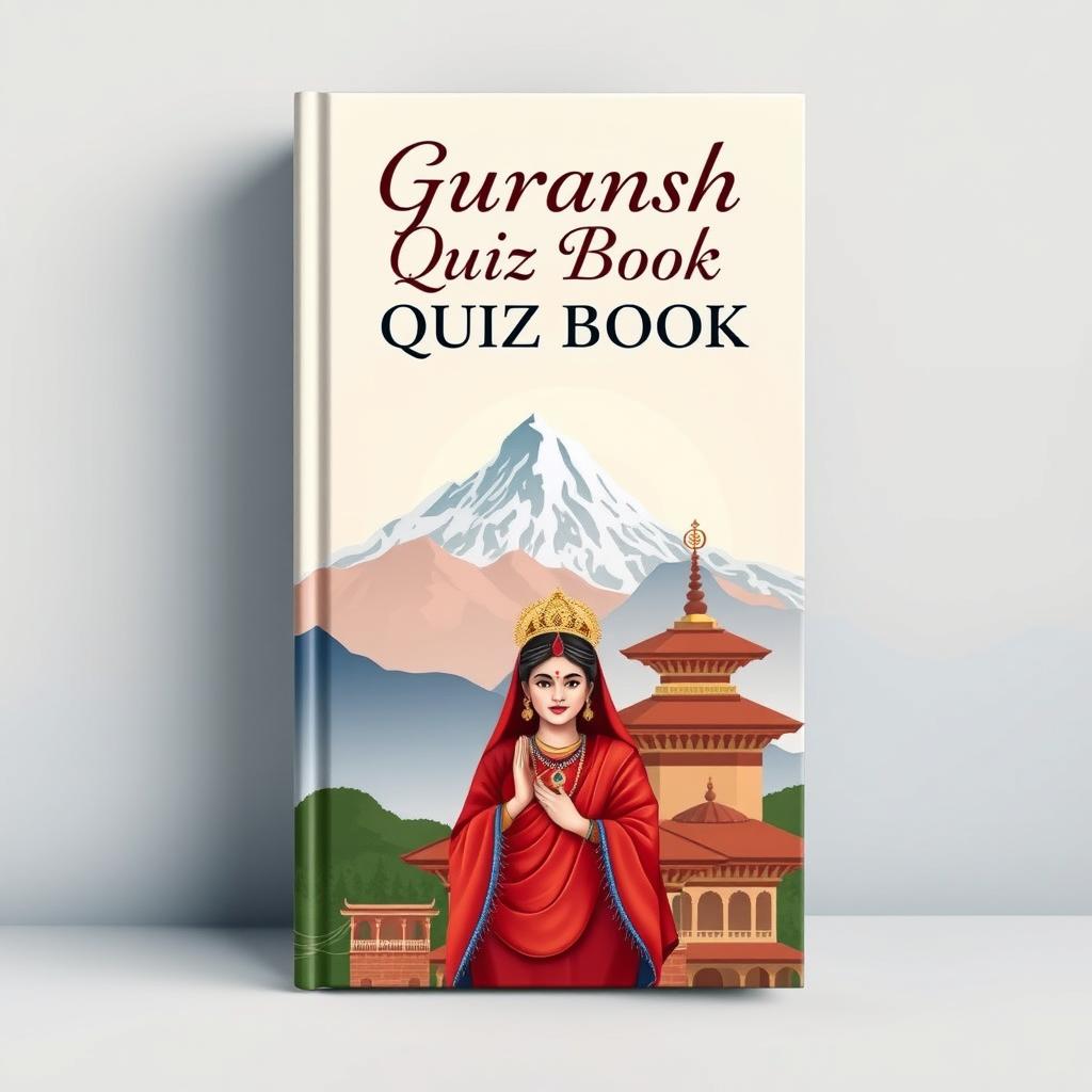 A beautifully designed quiz book cover featuring a subtle and harmonious color palette