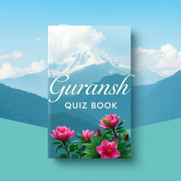 A subtle and elegant book cover design for a quiz book titled "Guransh Quiz Book"