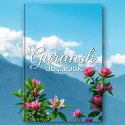 A subtle and elegant book cover design for a quiz book titled "Guransh Quiz Book"