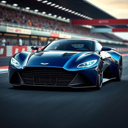 The Aston Martin GT Vision Gran Turismo 6, a breathtaking concept car with a futuristic aerodynamic design, showcased in a high-resolution setting