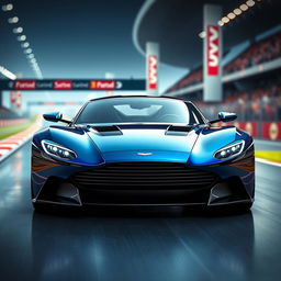 The Aston Martin GT Vision Gran Turismo 6, a breathtaking concept car with a futuristic aerodynamic design, showcased in a high-resolution setting