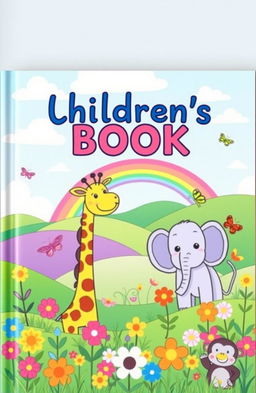 A whimsical and colorful book cover for a children's book featuring playful line elements and cartoonish characters