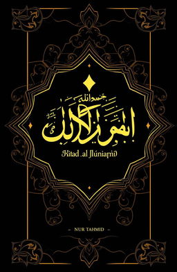 A stunning book cover design for "Kitab Al waqia, the book of reality" by Nur Tahmid