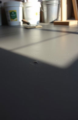 A close-up view of a freshly poured cement slab, showcasing the smooth, grey surface with subtle textures and grain patterns