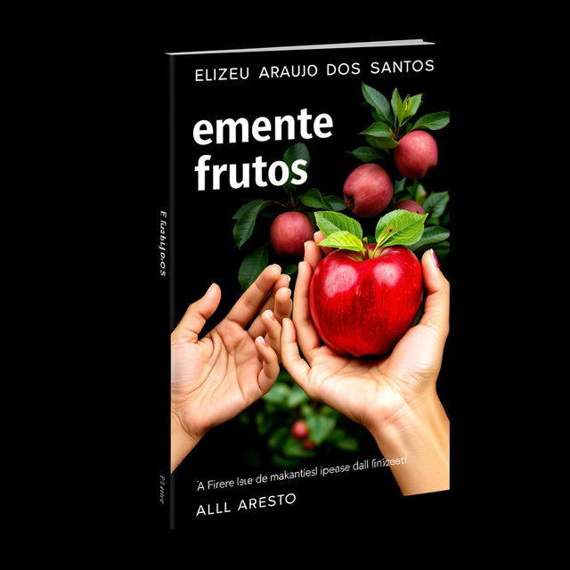 A book cover design featuring the title 'Da semente aos frutos' by author Elizeu Araujo dos Santos