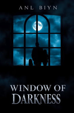 A captivating book cover design for the title 'Window of Darkness'