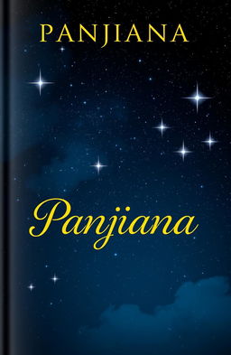 A book cover design featuring the title 'Panjiana' elegantly written in a captivating font