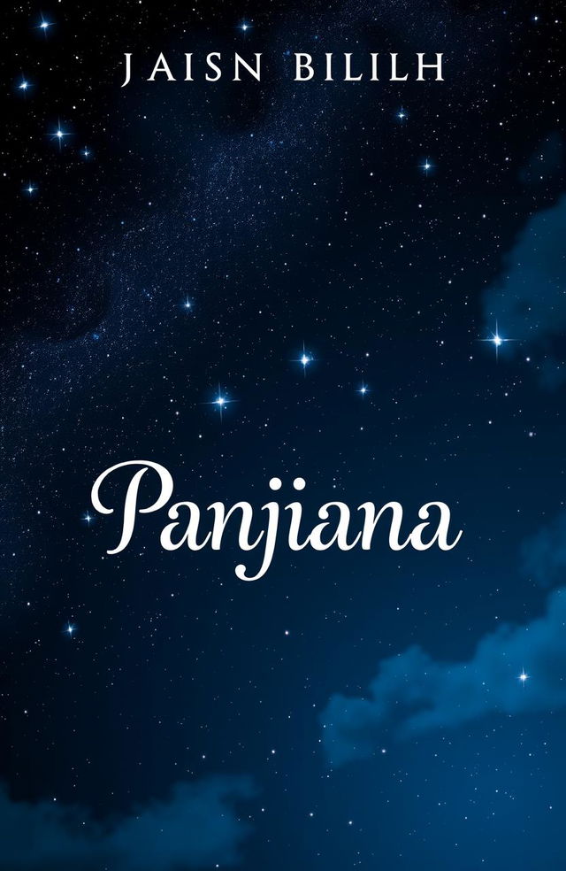 A book cover design featuring the title 'Panjiana' elegantly written in a captivating font