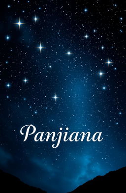 A book cover design featuring the title 'Panjiana' elegantly written in a captivating font