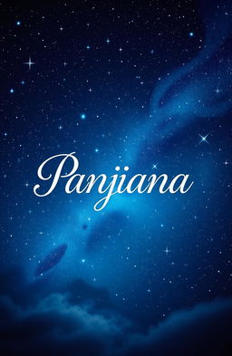A book cover design featuring the title 'Panjiana' elegantly written in a captivating font