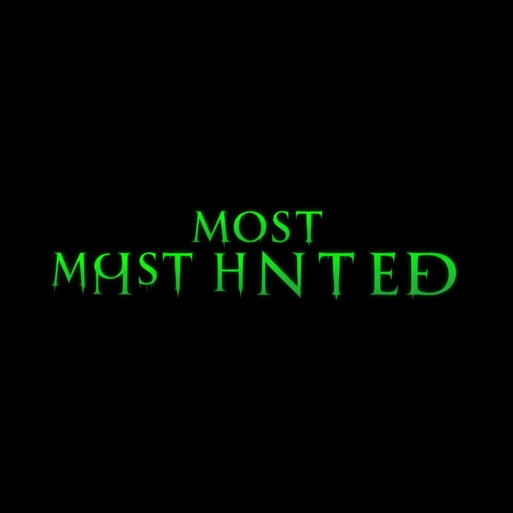 A simple yet striking movie poster for a horror film titled 'Most Haunted'