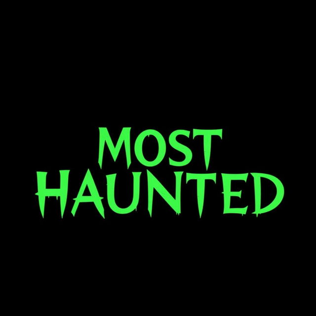 A simple yet striking movie poster for a horror film titled 'Most Haunted'