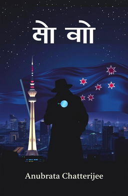 A detective story cover titled “অকল্যান্ডে আতঙ্ক” by Anubrata Chatterjee