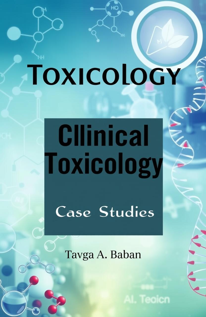 A visually appealing cover design for 'Clinical Toxicology Case Studies' by Tavga A