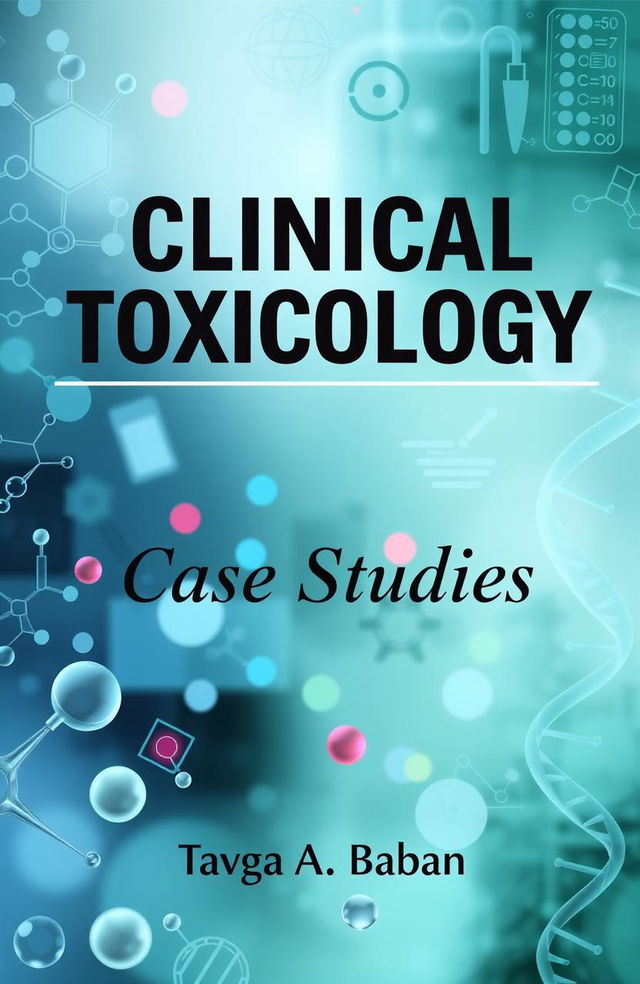 A visually appealing cover design for 'Clinical Toxicology Case Studies' by Tavga A