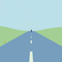 A simple and elegant illustration that conveys the message of personal growth and self-acceptance