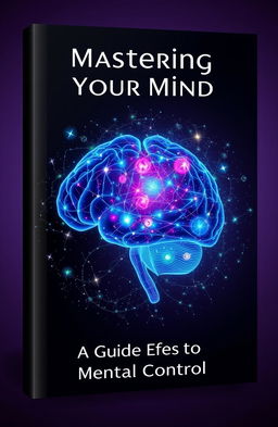 A visually captivating cover design for a book titled 'Mastering Your Mind: A Guide to Mental Control'