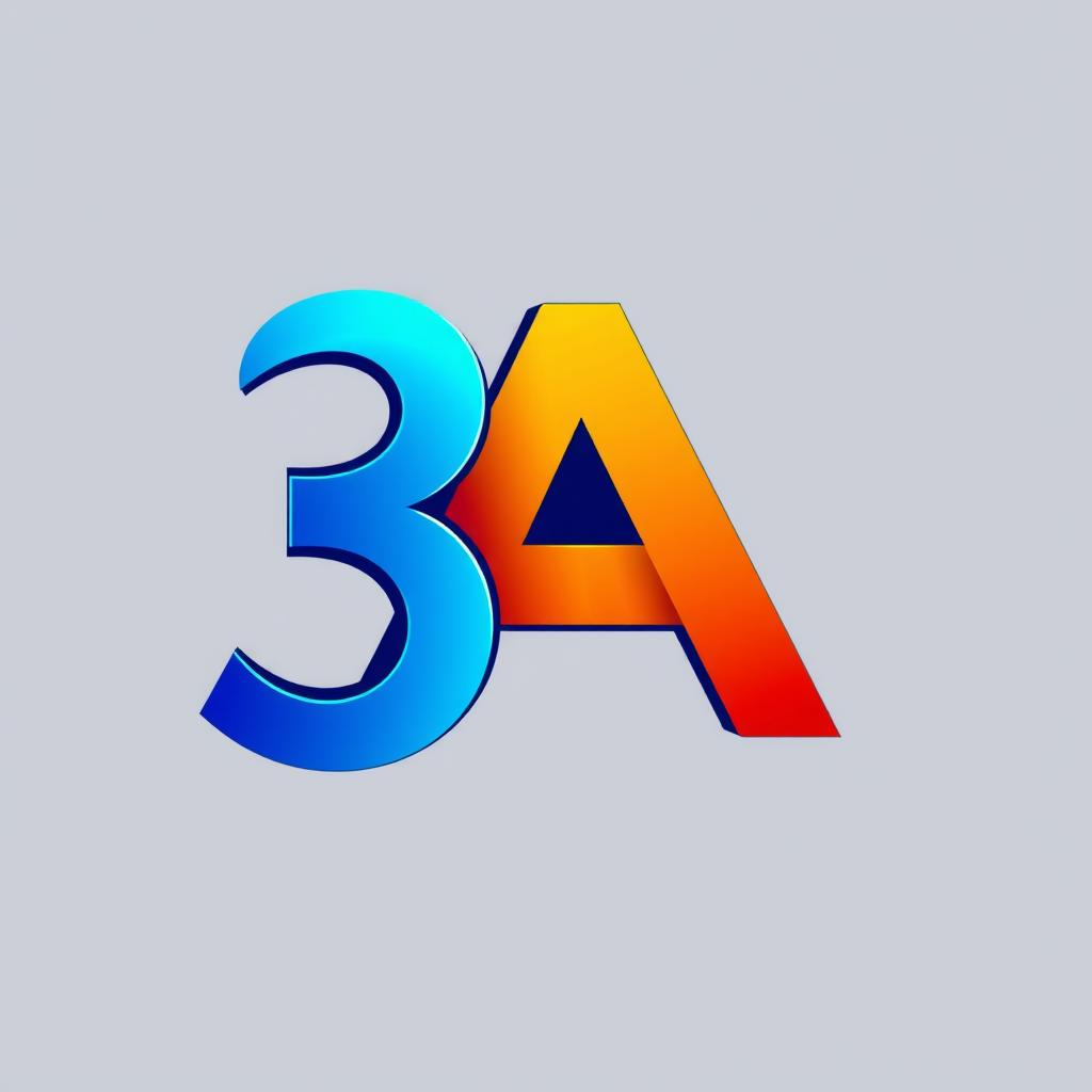 A sleek and modern logo design featuring the letters '3A'