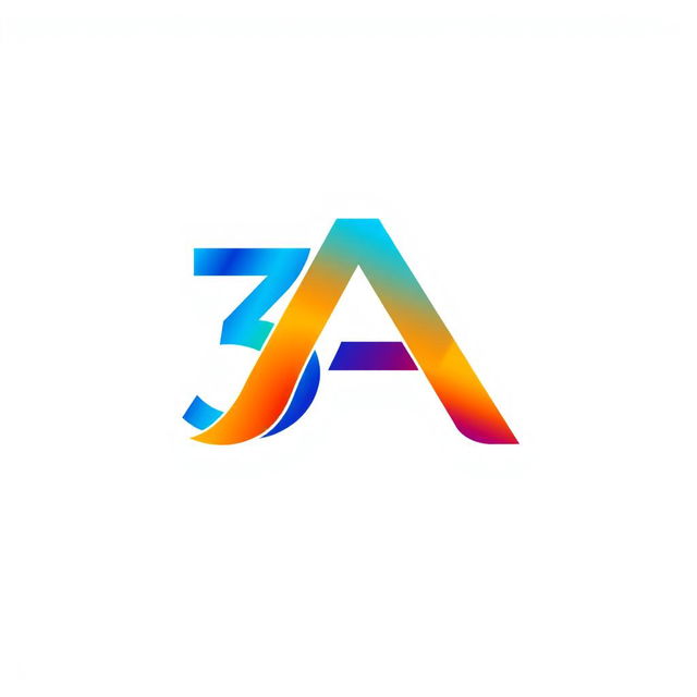 A sleek and modern logo design featuring the letters '3A'