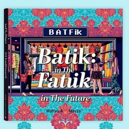 A contemporary and stylish book cover for the title "Batik-in The Future"