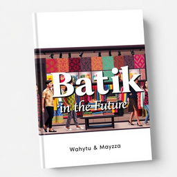 A contemporary and stylish book cover for the title "Batik-in The Future"