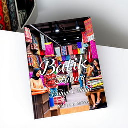 A modern and appealing book cover for the title "Batik-in The Future"