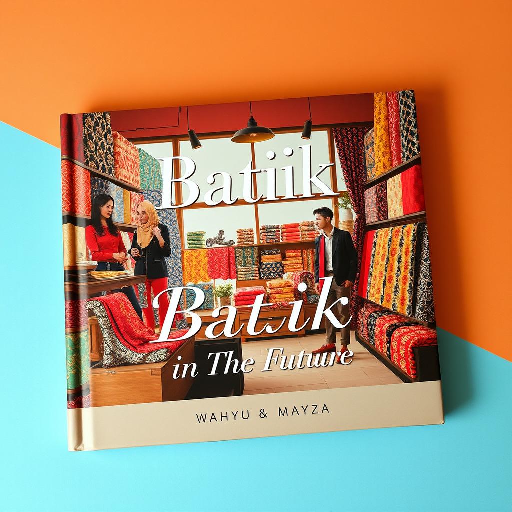 An aesthetic book cover for the title "Batik-in The Future"