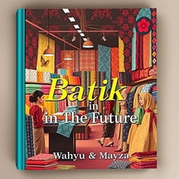 An aesthetic book cover for the title "Batik-in The Future"