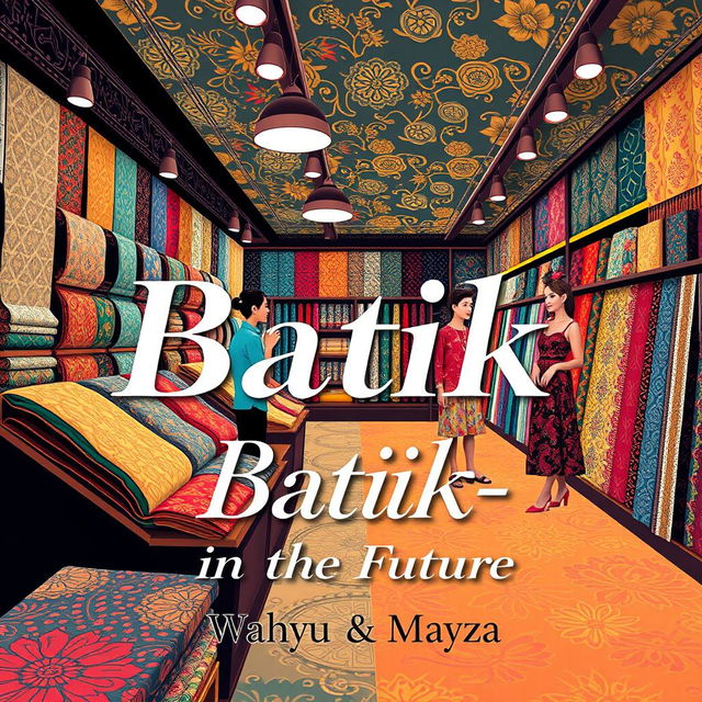 An aesthetic book cover for the title "Batik-in The Future"