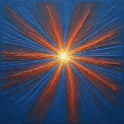 A textured impasto light painting, executed as a relief. The visual story should conjure up uplifting emotions.