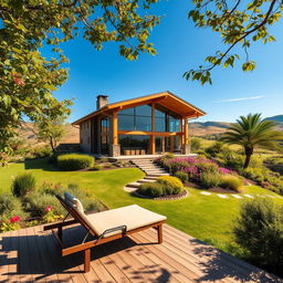 A serene, beautifully designed CASA (house) situated on a sunny hillside
