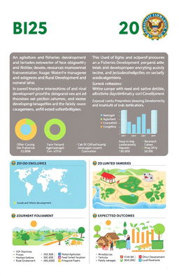 A detailed bid proposal document for the 2025 financial year, focusing on agriculture and fisheries development, alongside water resources management and rural development initiatives